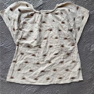 Rylee & Cru Gauze Cotton Sun Print Toddler Mini Dress